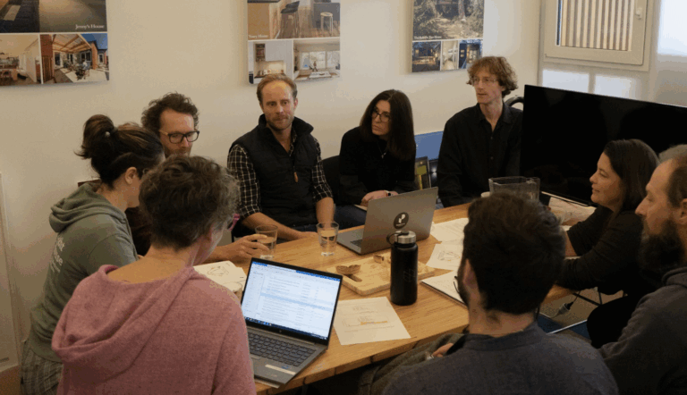 Powerhaus app team in a development meeting.